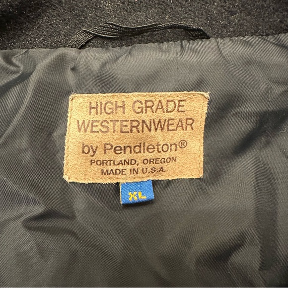 Pendleton Black Multicolor Patterned Bomber Jacket - Picture 3 of 9